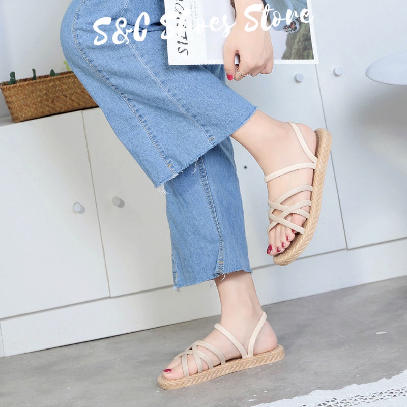 Dép Sandal Nhựa Chống Thấm Nước Thoải Mái Hai Chiều Chất Lượng Cao Thoải Mái Thời Trang Dành Cho Bạn Nữ