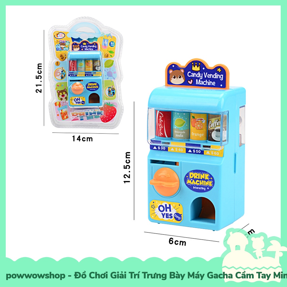 [Sẵn VN - Hỏa Tốc] Đồ Chơi Giải Trí Trưng Bày Máy Gacha Bán Nước Thú Mini Cầm Tay Vui Nhộn