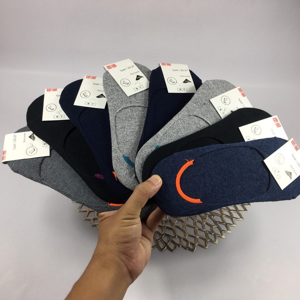 Tất lười nam nữ cotton , tất nam và nữ thoáng khí gót có silicon tuột gót
