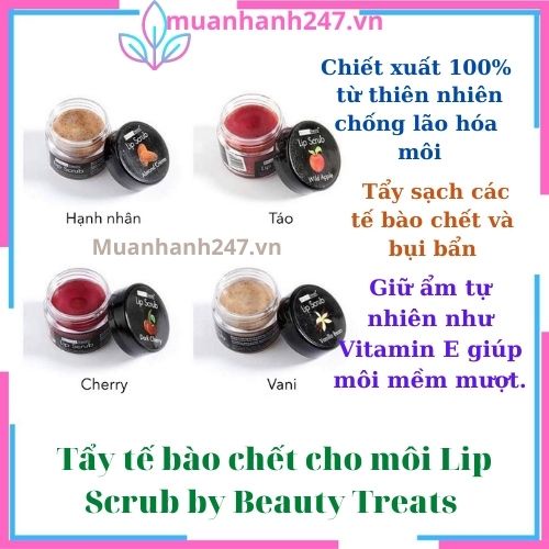 Tẩy da chết môi 💖FREESHIP💖 Tẩy Tế Bào Chết Môi Beauty Treats Lip Scrub