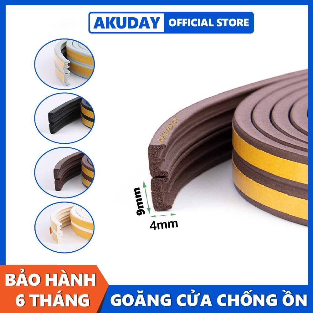 Ron Chặn Cửa 👉 Ron Dán Khung Cửa Sợi Đơn, Lấp Kín Khe Hở, Chặn Nước, Cách Âm, Chống Thoát Nhiệt, Chặn Cửa Chống Va Đập