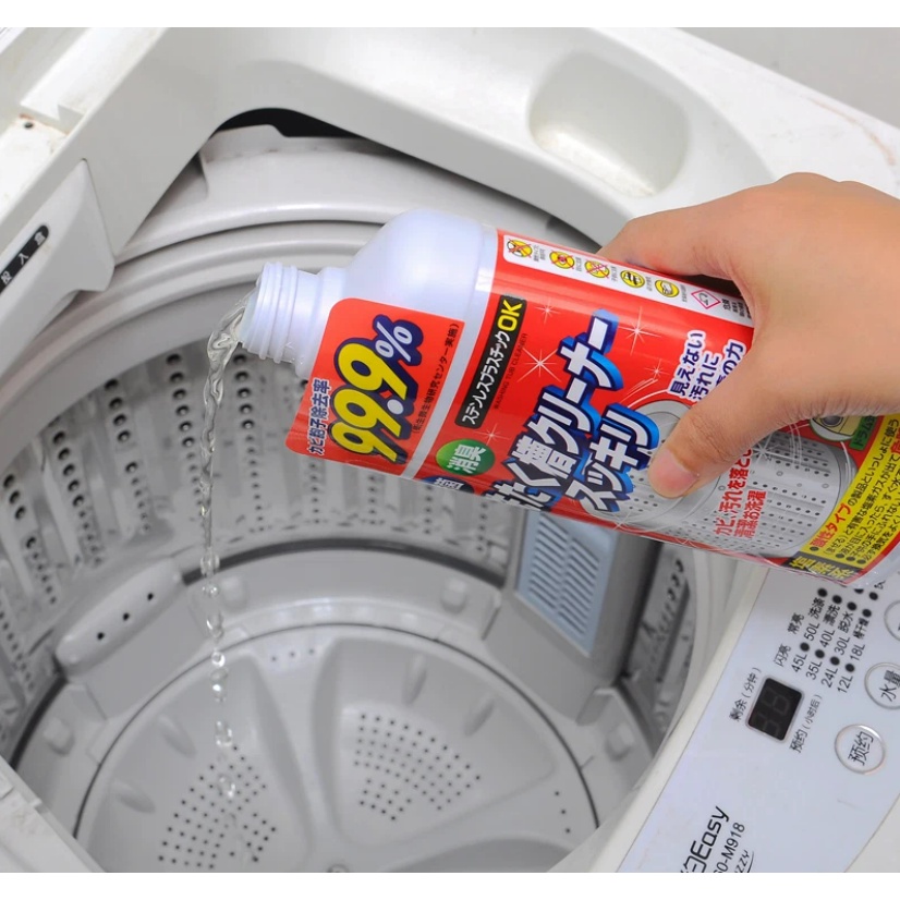 Nước tẩy lồng máy giặt Rocket 99.9% chai 550ml nội địa Nhật