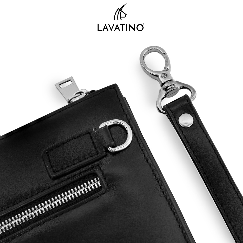 Ví Nam Cầm Tay BEVIS Clutch Da Bò Thật Cao Cấp Thiết Kế Sang Trọng Chính Hãng LAVATINO - CLB23