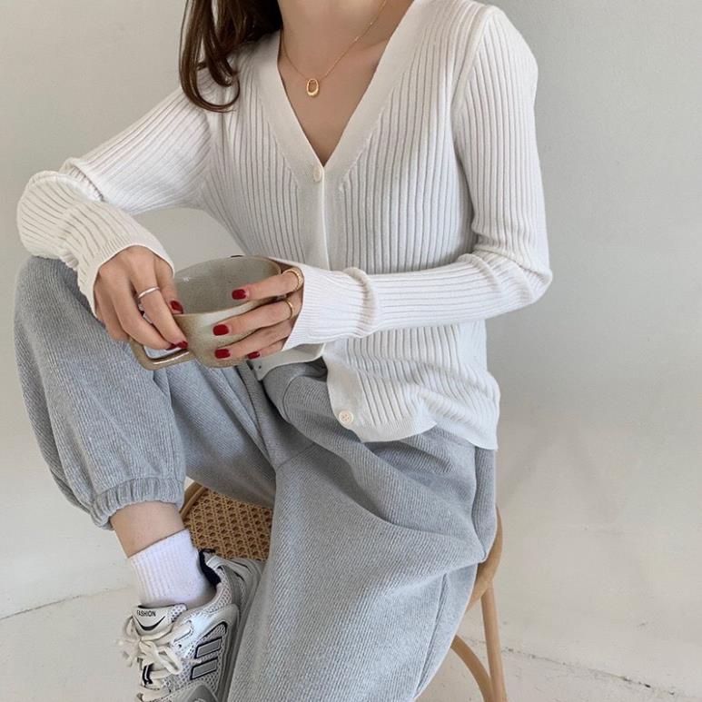 ÁO GÂN TAY DÀI CÀI NÚT XINH MÙA ĐÔNG A27 [Hàng Siêu Cấp] | BigBuy360 - bigbuy360.vn