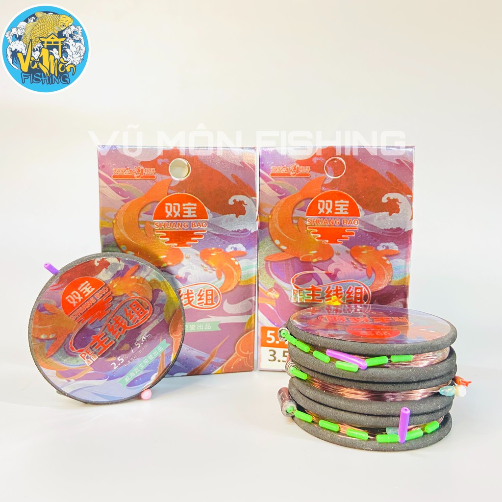 Bộ Dây Trục Buộc Sẵn Đầy Đủ Chất Lượng Cao WeiHai SONG BẢO  - Vũ Môn Fishing