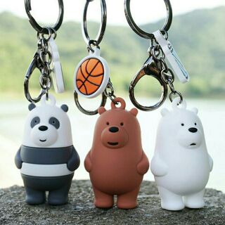 móc khóa 3 chú gấu we bare bear