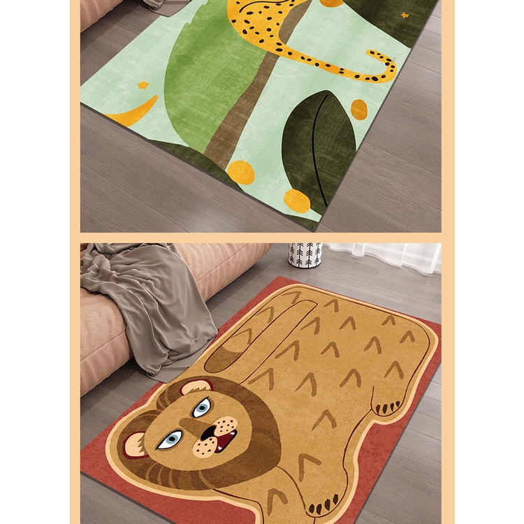 Lovely cartoon carpet home full of maiden heart bedroom room bedside carpet living room coffee table mat is dirt resista