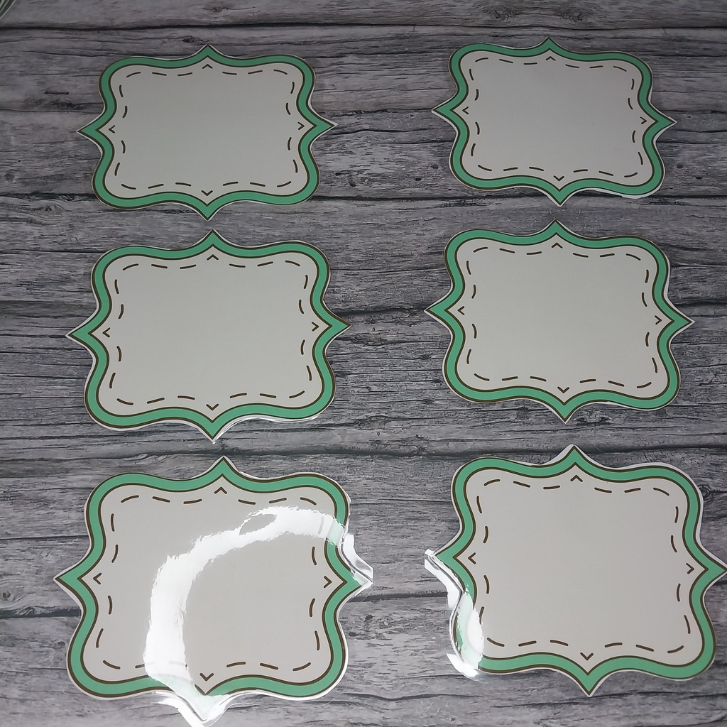 Bộ giáo cụ giảng dạy mẫu hình chữ nhật đa dạng - Nam châm dính bảng