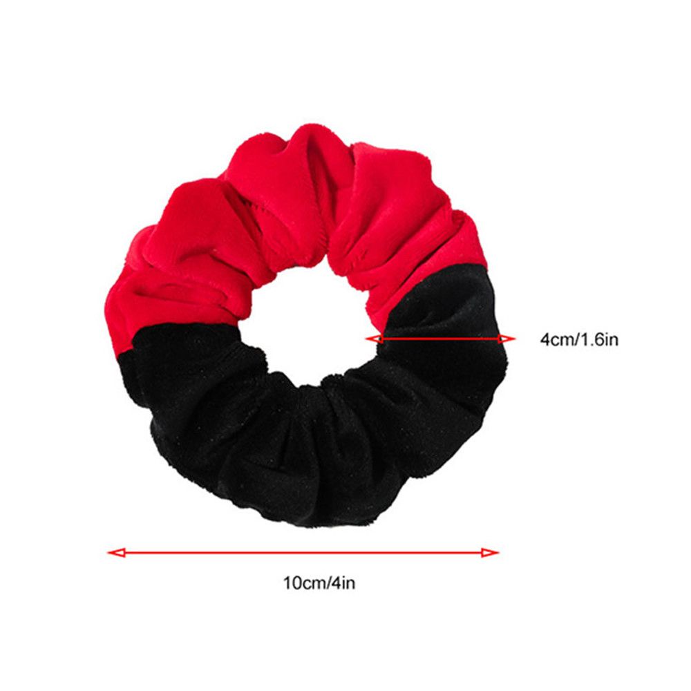 Dây Buộc Tóc Co Giãn Phối Lông Nhung Mềm Mại Màu Sắc Ngọt Ngào Xinh Xắn Cho Nữ
