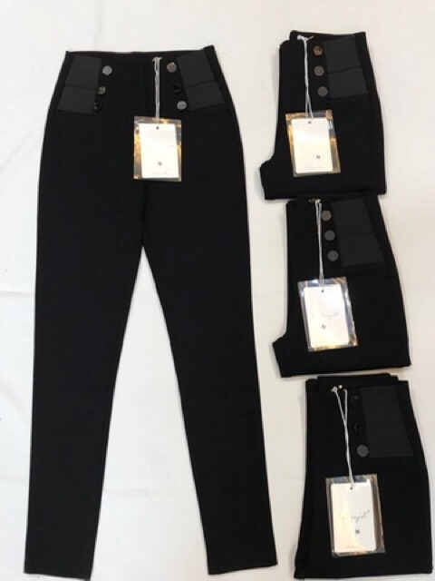 Quần tregging cạp cao 6 khuy cao cấp | BigBuy360 - bigbuy360.vn