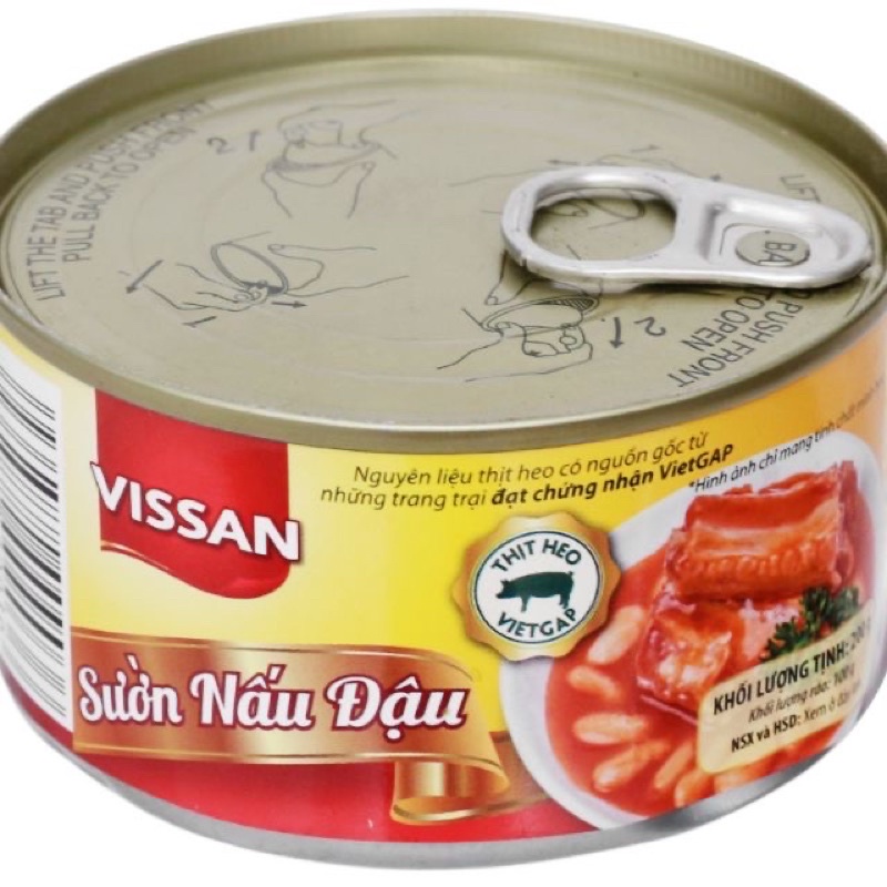 SƯỜN NẤU ĐẬU VISSAN 200gr DATE 2024