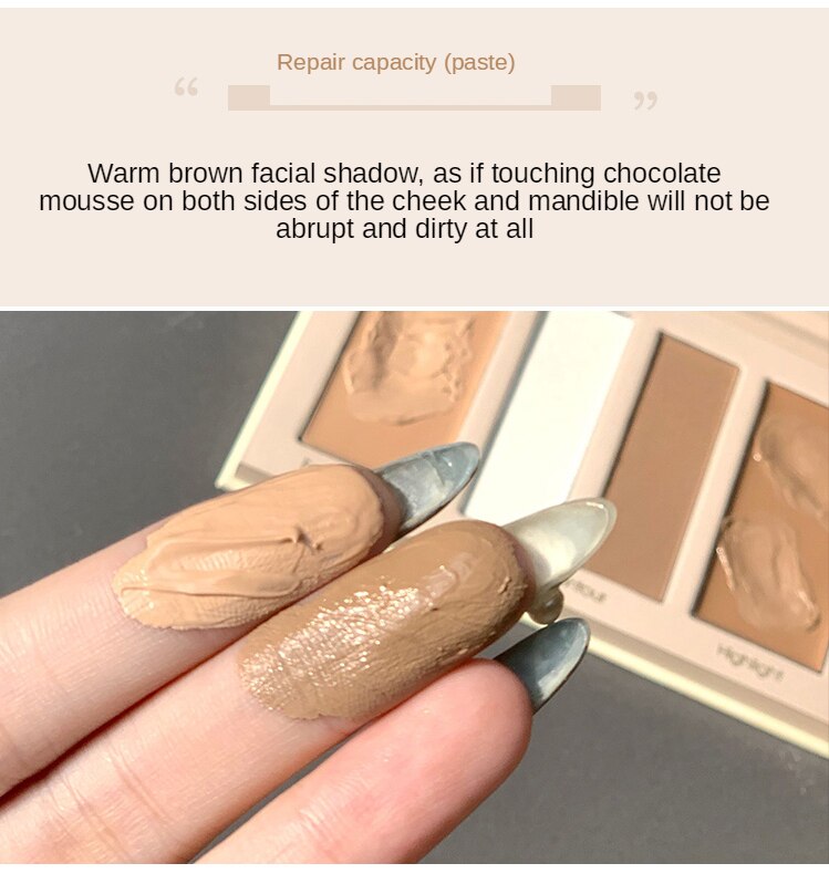 [Hàng mới về] Bảng phấn đánh khối 4 màu kiêm che khuyết điểm kết hợp | BigBuy360 - bigbuy360.vn