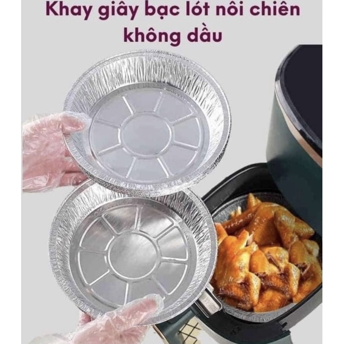 Bộ 10 Khay Bạc Nướng Dành Cho Nồi Chiên Không Dầu