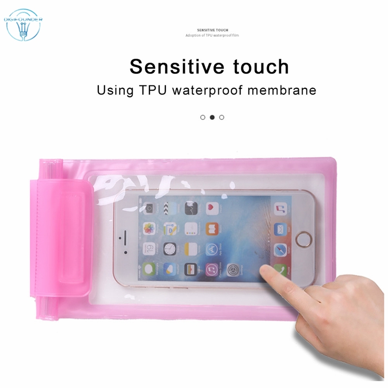 DG Sealed Swimming Bag Smartphone Waterproof Pack Universal Diving Surfing Mobile Phone Neck Pouch For Beach Storage Cases
