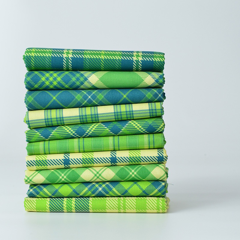 Tấm Vải Cotton Dệt Màu Xanh Lá 50x145cm