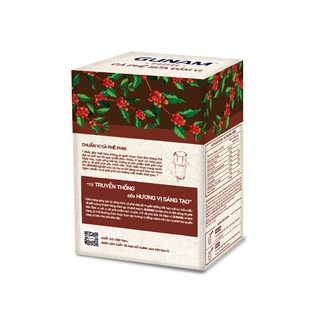 Cà phê hòa tan GUNAM đậm vị cà phê (hộp 10 gói x 20g)