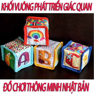 Khối vuông kích thích giác quan- đồ chơi cho trẻ sơ sinh
