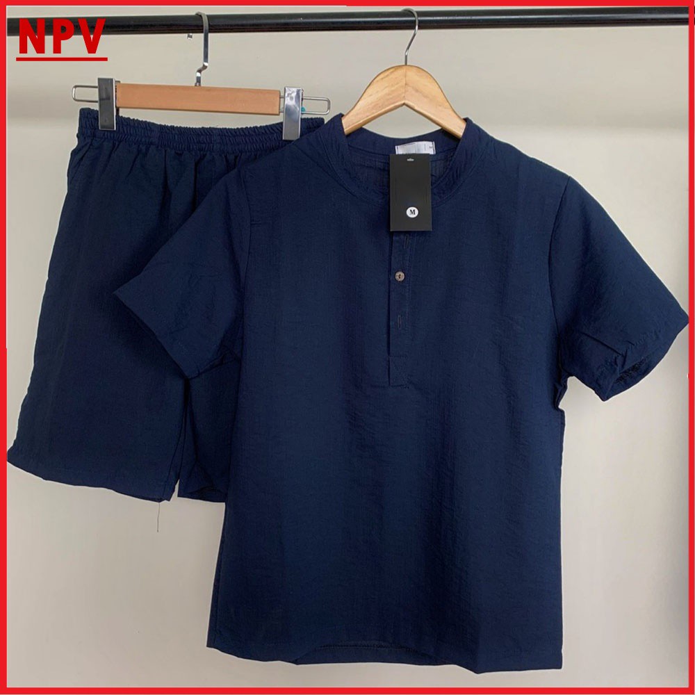 Bộ Quần Áo Đũi Nam NPV chất vải đũi thái loại dày bộ đồ nam vải đũi trẻ trung | BigBuy360 - bigbuy360.vn