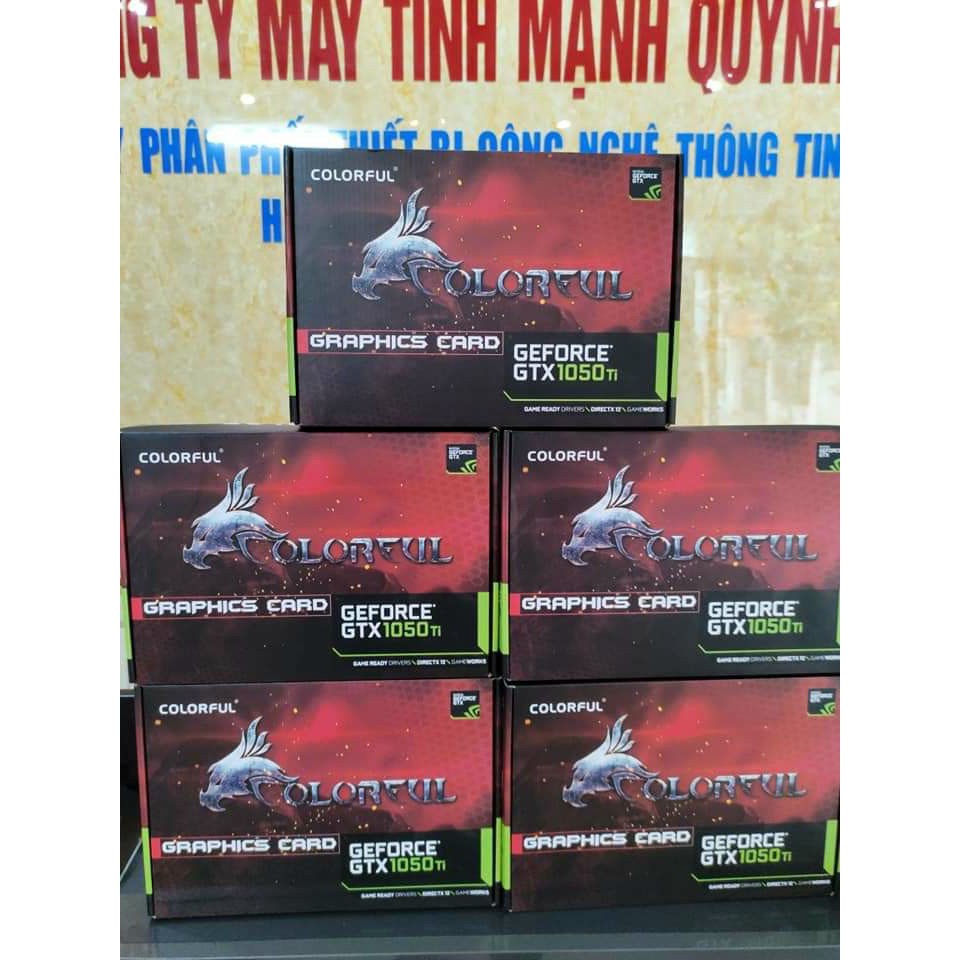 Vga GTX 1050ti 4G Colorful hàng NEW full box số lượng rất chi là ít