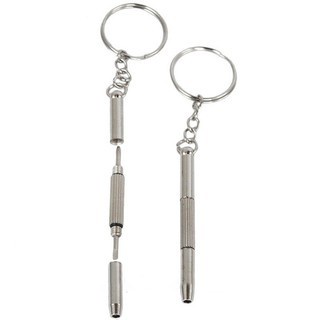 Móc Khóa Tua Vít mini đa năng sửa chữa kính, đồng hồ, điện thoại