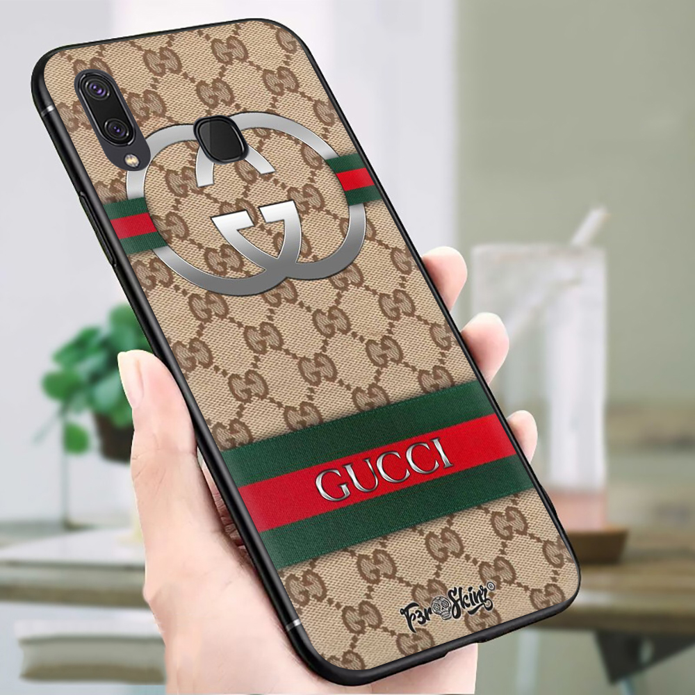 Ốp Điện Thoại Tpu Mềm Chống Rơi In Logo Gucci Cho Samsung A01 Eu A02S A6 2018 A7 2018 A8 2018