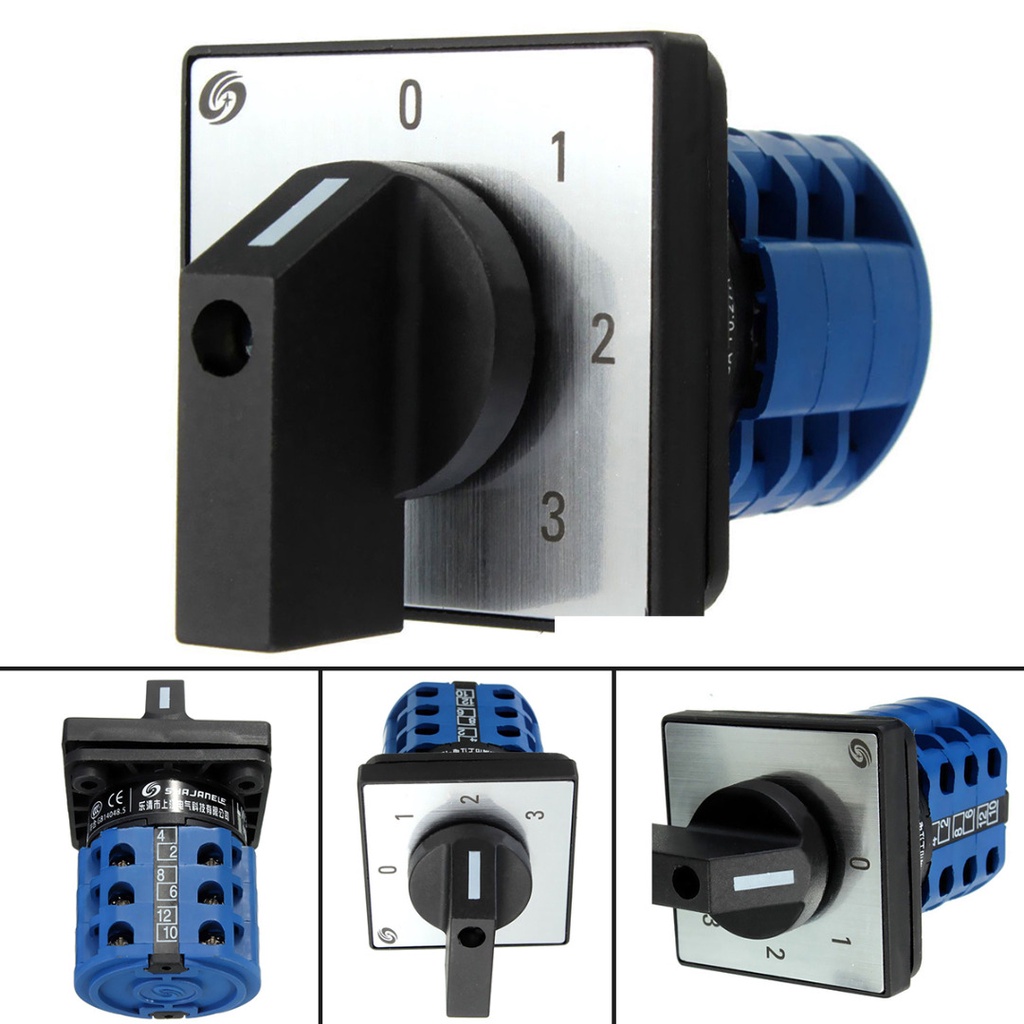 Lw28-20 660V 20A 4 Vị Trí Xoay Đa Năng Cam Chuyển Đổi Công Tắc Có Ốc Vít