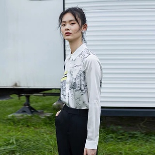 Áo sơ mi lụa hoạ tiết Vero Moda
