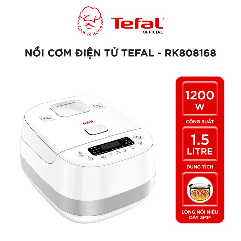 Nồi Cơm Điện Tử Cao Tần IH Tefal RK808168 - 1.5 Lít - 1200W