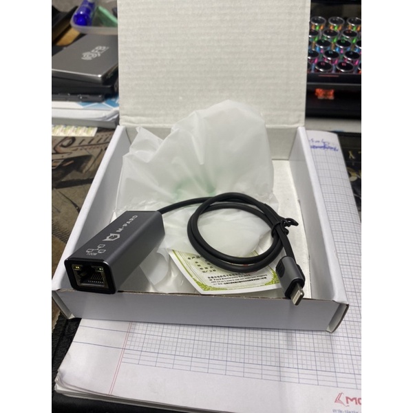 Cáp Light.ning -&gt; RJ45 M-pard MD080, cáp chuyển từ cổng i.phone , i.pad sang dây mạng chính hãng cao cấp