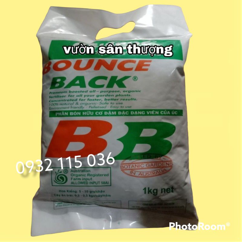 Phân Hữu Cơ Úc (Gói 1kg) Bounce Back Dạng Viên