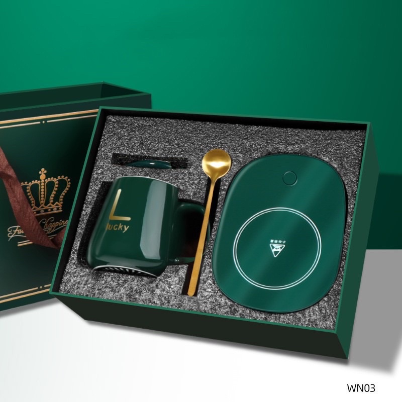 cốc hâm nóng đồ uống kèm đế điện bộ cốc sứ kèm đế điện