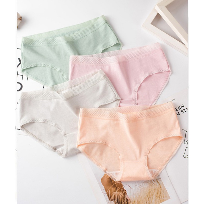 COMBO 10 Quần lót Cotton viền ren mềm mịn, thoáng mát QL - 09