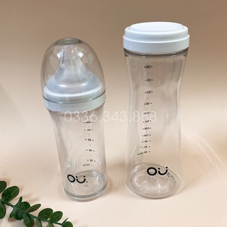 Bình sữa Ou Wish 140ml/260ml Hàn quốc ( Tặng kèm nắp trữ sữa)