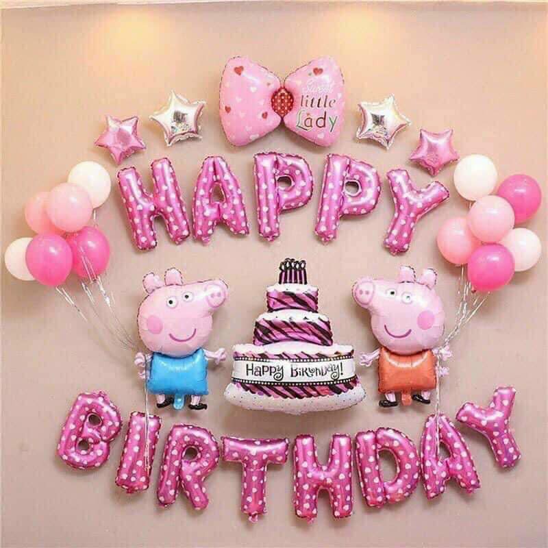 (FREESHIP) Bộ Bóng Bay HAPPY BRITHDAY Trang Trí Sinh Nhật