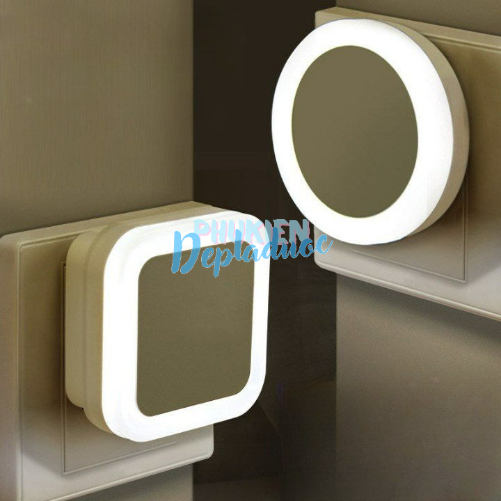 Đèn ngủ cảm ứng bóng led cảm biến ánh sáng tự động bật tắt hình dễ thương cắm điện trực tiếp, đèn decor phòng ngủ mini