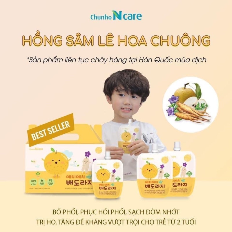Hồng sâm hoa lê chuông Chunho hàn quốc - tăng đề kháng