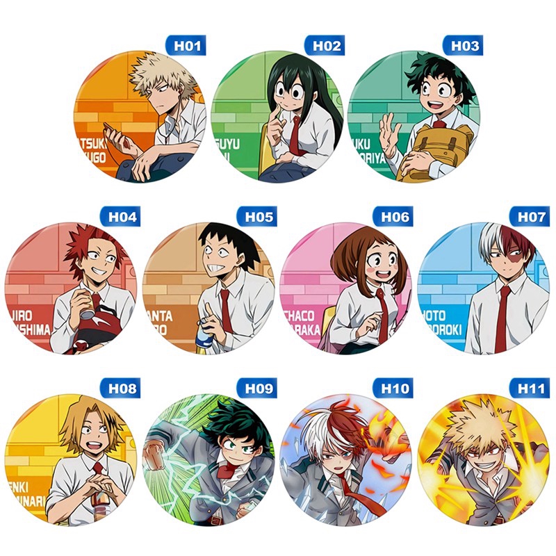 Ghim Cài Áo Hình Nhân Vật Hoạt Hình My Hero Academia