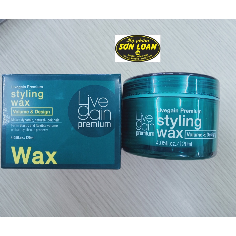 [GIÁ SỐC] Sáp mềm, Sáp cứng Livegain Premium Styling Wax 120g Hàn Quốc