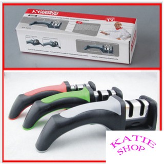 Combo 2 Dụng cụ mài dao cầm tay cực sắc, mài kéo, đế chống trượt, dễ dàng vệ sinh