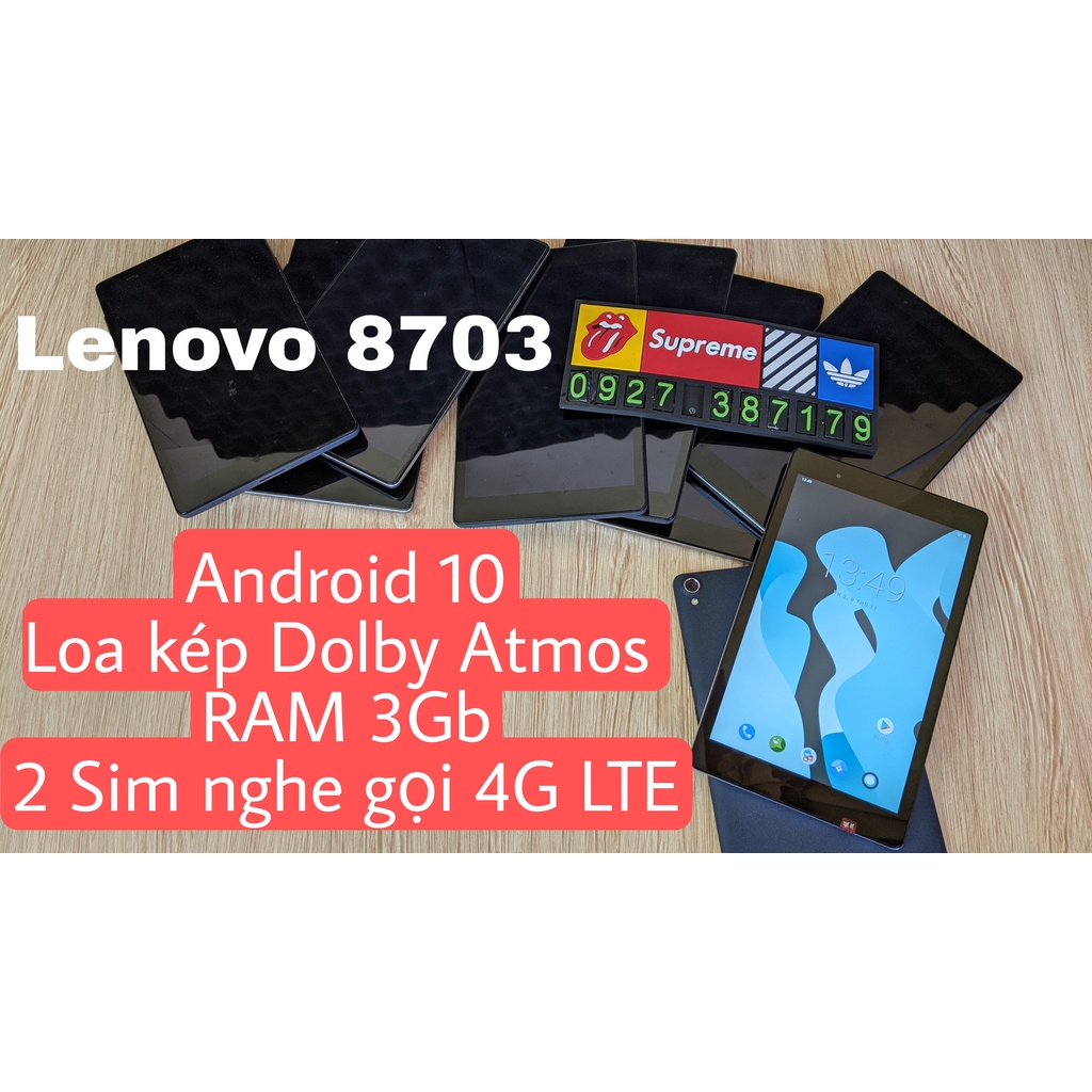 [Học Online - Chơi Game] Máy tính bảng Lenovo 8703 Lenovo Tab3 8 Plus - 2 Sim - RAM 3Gb - 2 Loa Dolby Atmos - Android 10