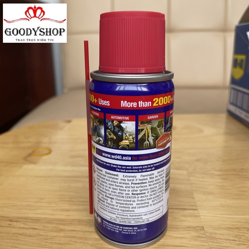 Chai xịt Bôi trơn Làm sạch Thẩm thấu Chống ẩm WD-40 Multi-Use Product 70ml-Tiện lợi GOODYSHOP