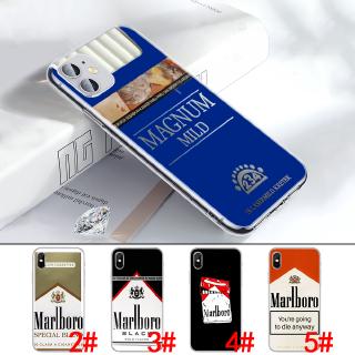 Ốp điện thoại TPU mềm trong suốt hình thuốc lá Marlboro cho IPHONE XS MAX XR X 11 PRO 7 8 6 6S PLUS 205C
