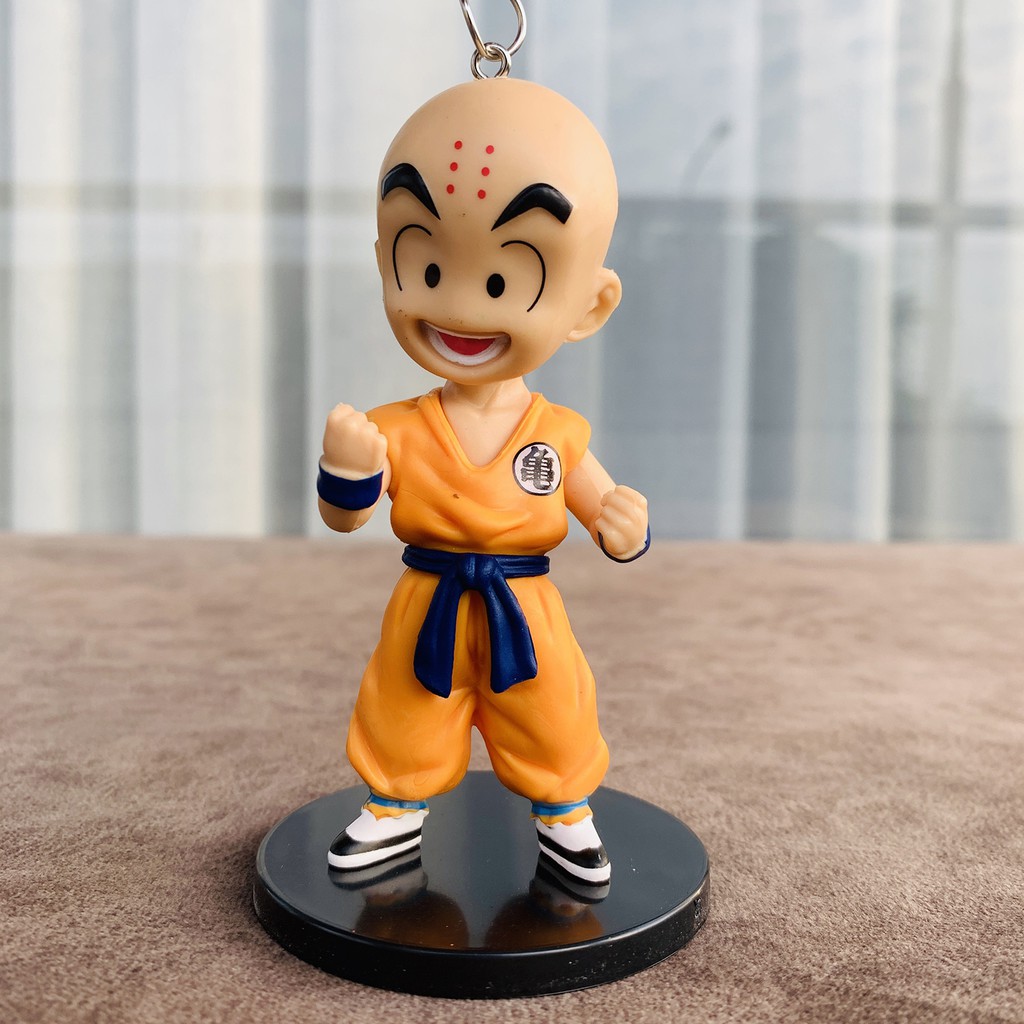 Móc Khóa Mô Hình Dragon Ball Songoku Chichi Krilin Gohan Piccolo Chibi Cao 11cm