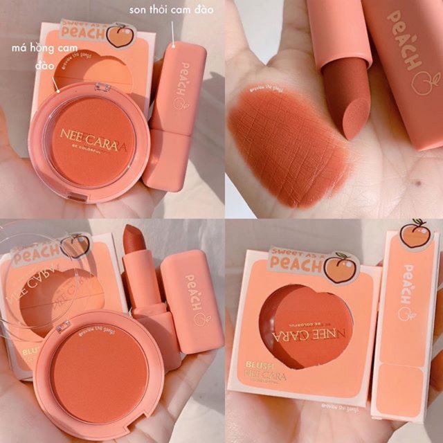 SET SON + MÁ HỒNG NEE CARA