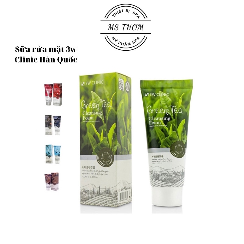 SỬA RỬA MẶT 3W CLINIC CÁC LOẠI (hàng chuẩn Hàn check code Oke)