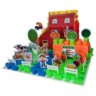 Bộ Đồ Chơi Xếp Hình Khám Phá Nông Trại 92 CT Anto