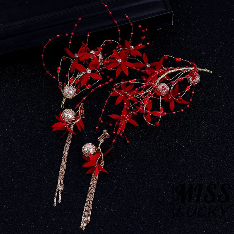 Khuyên tai nữ kiểu dáng thời trang phong cách Trung Hoa