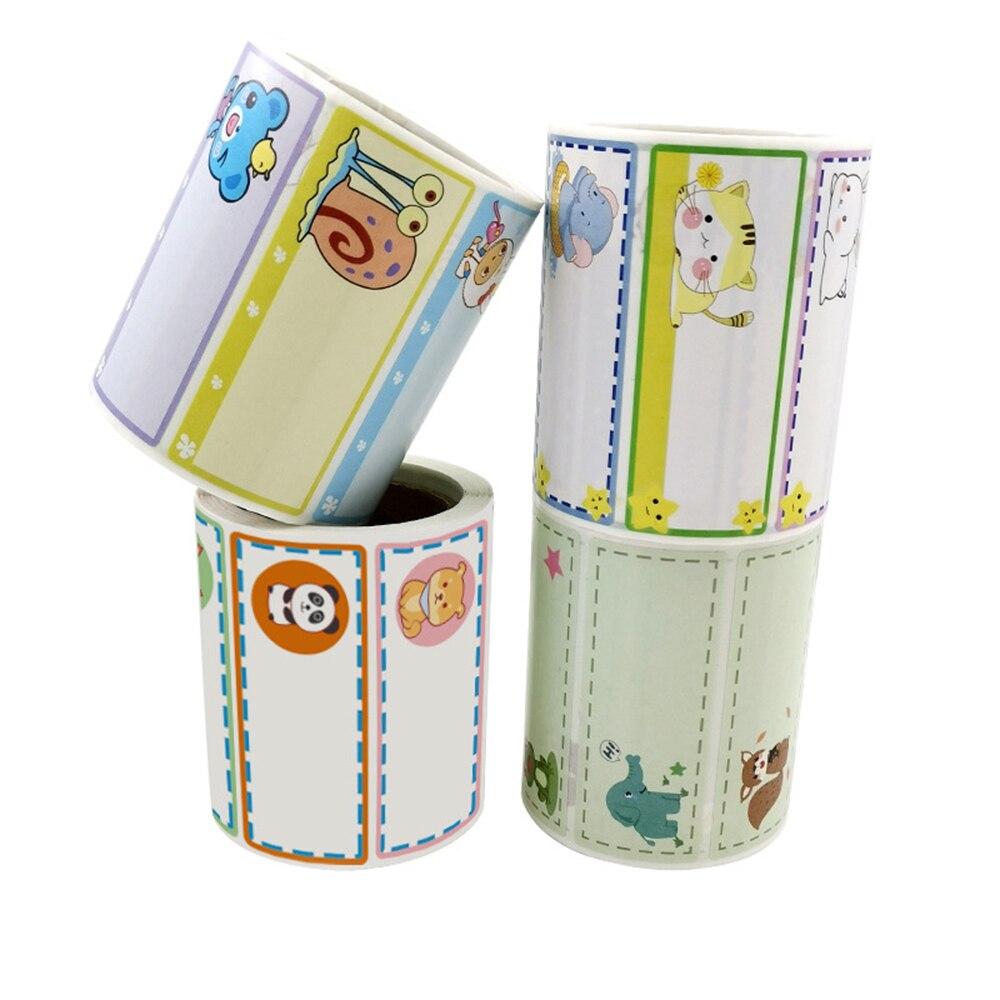 Set 300 Nhãn Dán Viết Chữ Kích Thước 2.5cm X 5cm Cho Bé