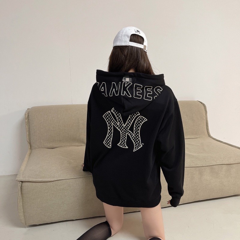 Áo Nỉ Hoodie Đen NY - Áo Sweater - Form Rộng - Chất Nỉ Bông Dày Dặn - Phong Cách Hàn Quốc - Hottrend 2021 | BigBuy360 - bigbuy360.vn