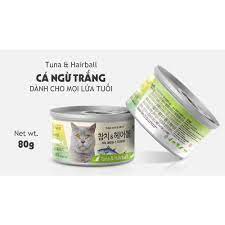 &quot;80g&quot;&quot;CÁ NGỪ TRẮNG &amp; THỊT CUA ĐÓNG HỘP CHO MÈO giàu chất béo bão hòa không no - chất béo có lợi cho sức khỏe, dễ tiêu hó